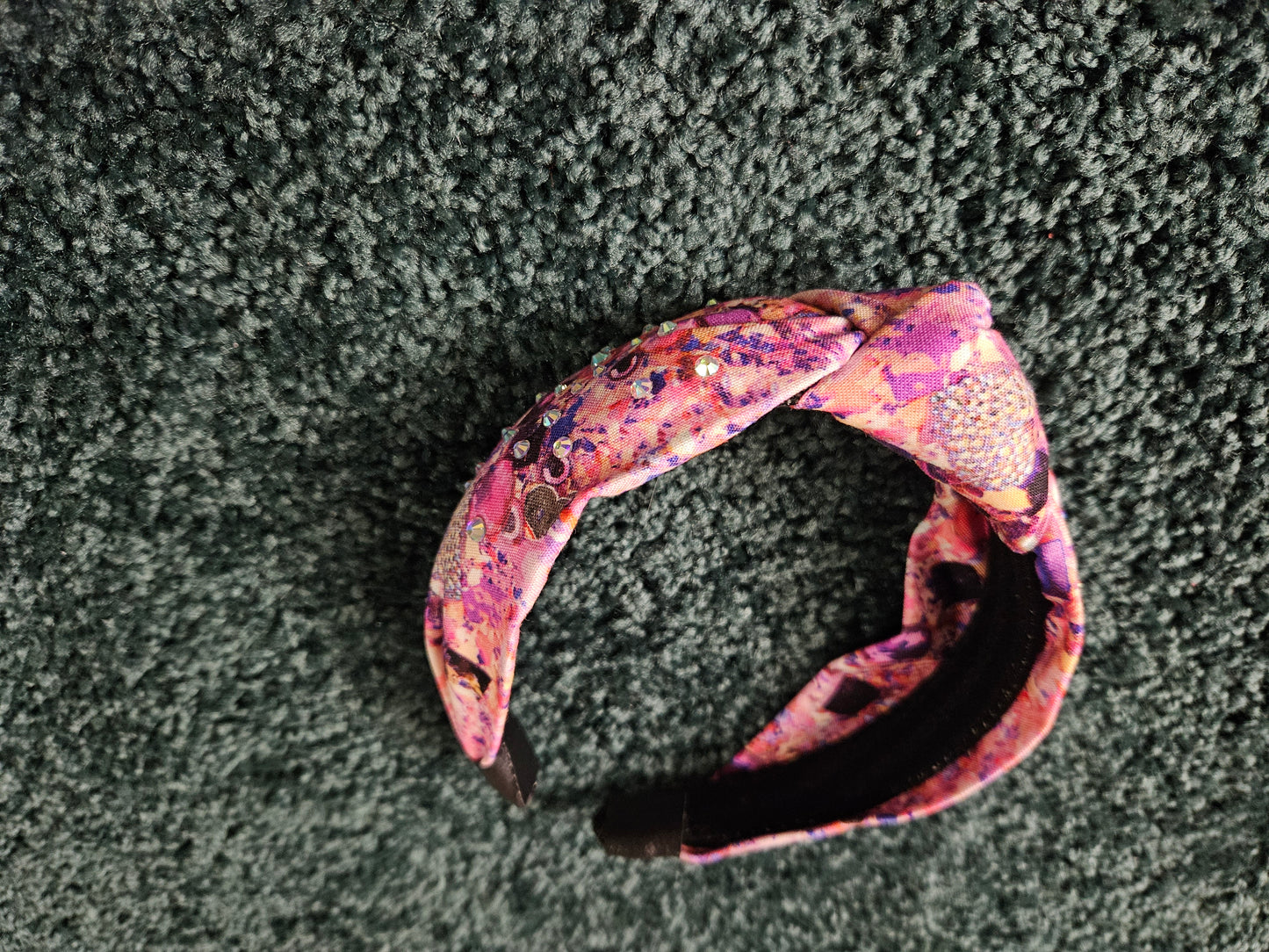 Pink Background Headband