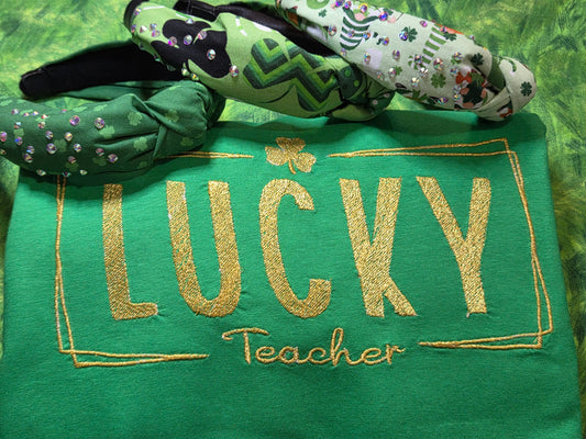 Lucky Teacher-Embroidered