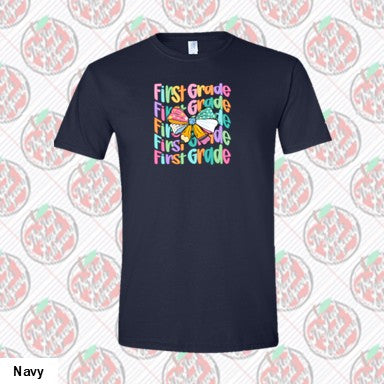 First Grade Coquette Bright Colors