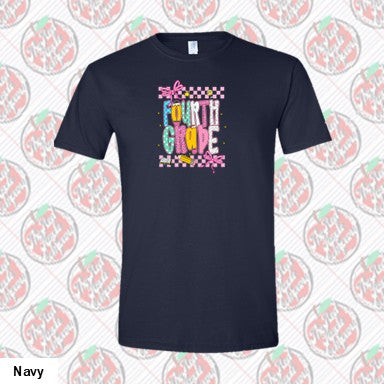 Fourth Grade Coquette Checkered