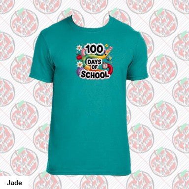 100 Days of School Faux Embroidered