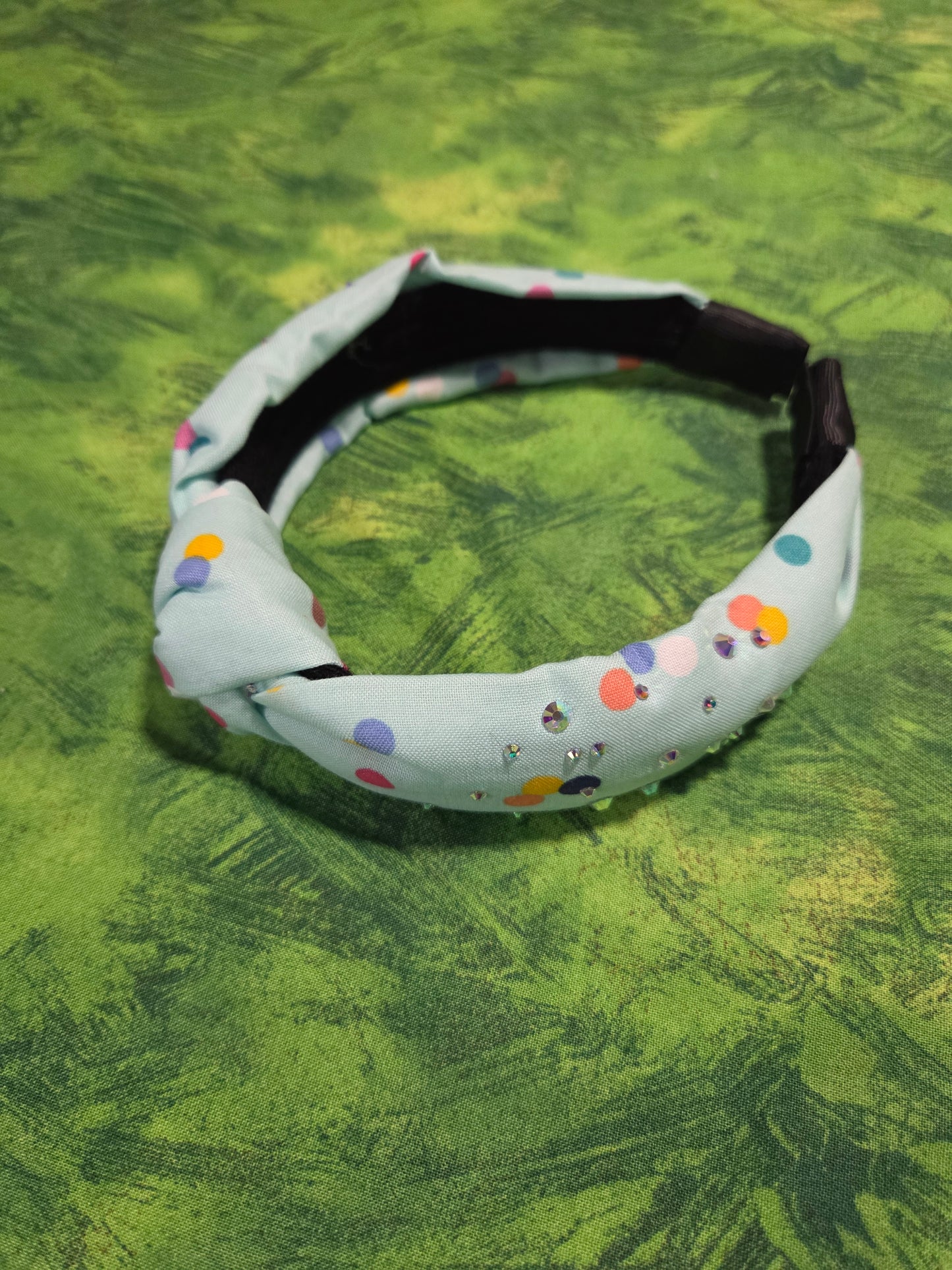 Mint Dots Headband