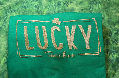 Lucky Teacher-Embroidered