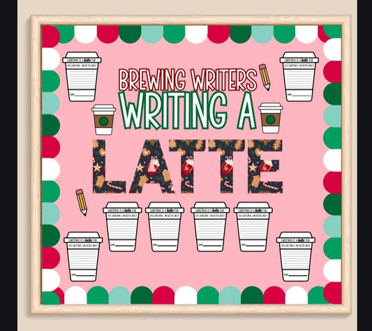 Christmas Writing A-latte