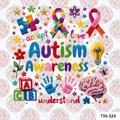 Autism Awareness Faux Chenille