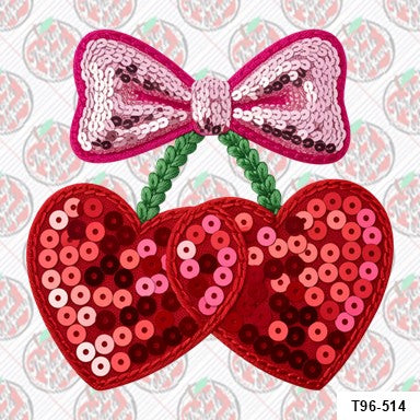 Faux Sequins Cherries