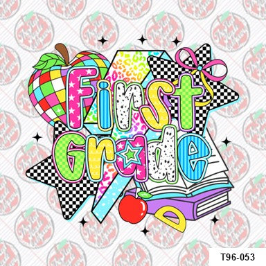 First Grade Retro Checkered