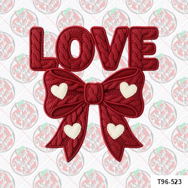 Faux Chenille Love