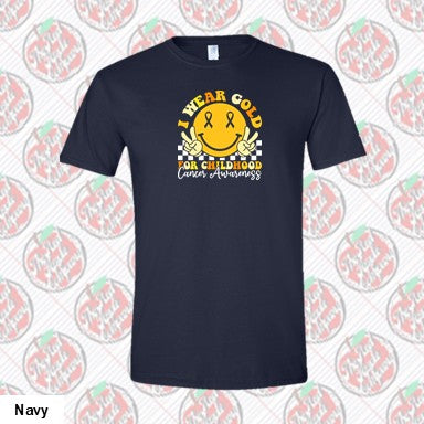 I wear gold smiley