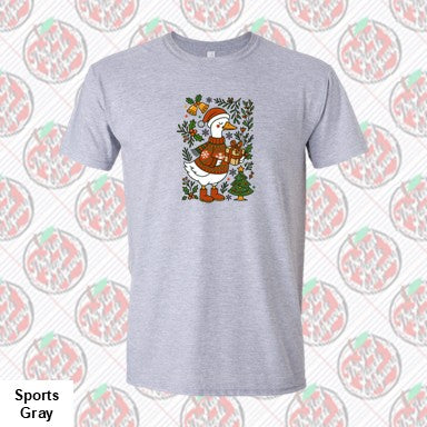 Floral Christmas Goose