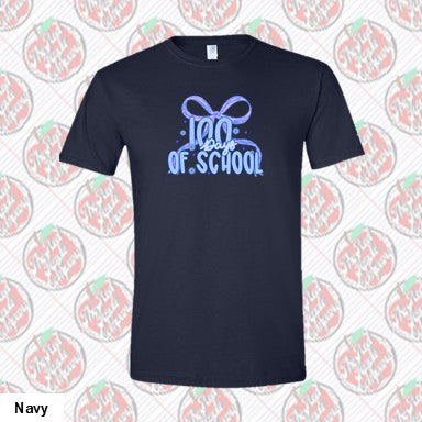 100 Days of School Blue Coquette