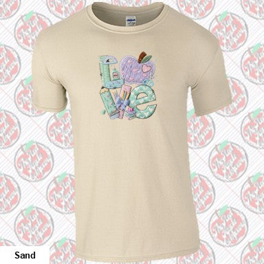 Love Teacher Faux Chenille