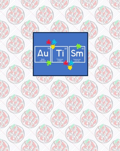 Autism Periodic Table white