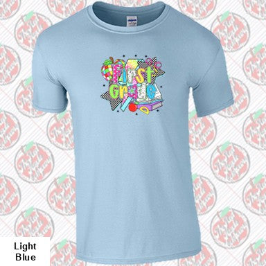 First Grade Retro Checkered