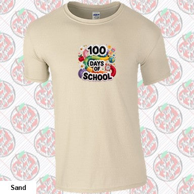 100 Days of School Faux Embroidered
