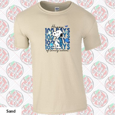 100 Days of Snoopy Loving School Blue