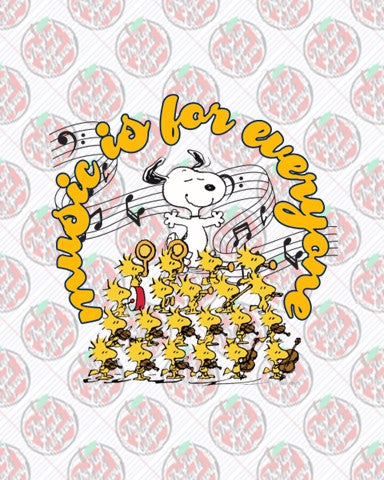 Music Is for Everyone- Snoopy