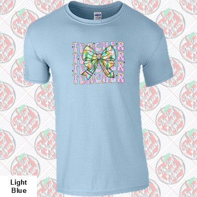 Spring Colors Pencil Bow