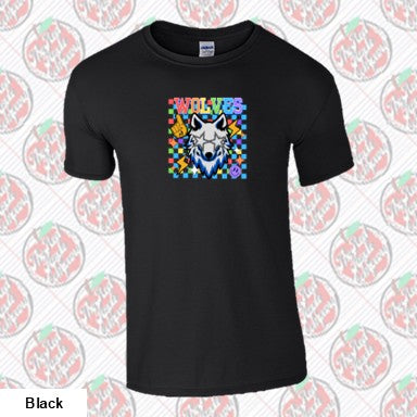 Wolves Mascot Retro