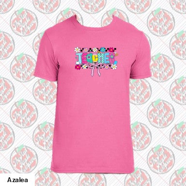 Teacher Checkered Flowers
