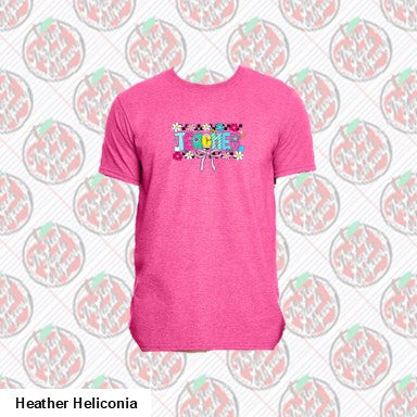 Teacher Checkered Flowers