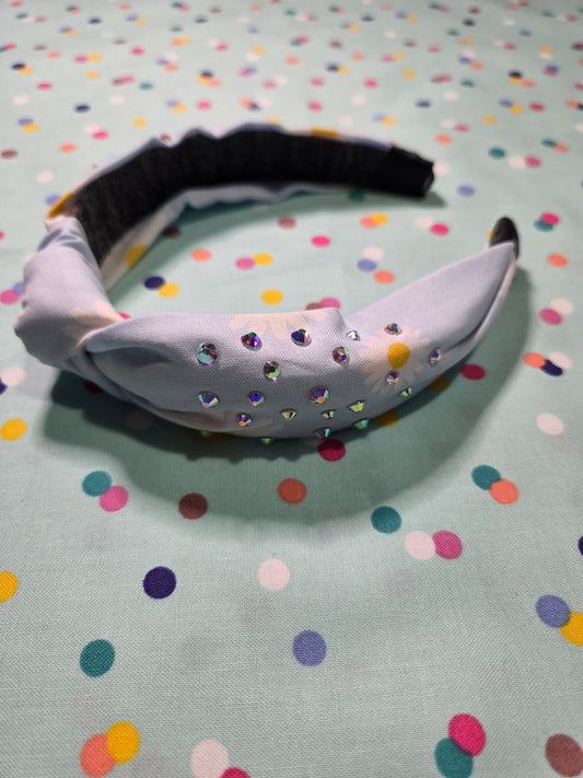 Light Blue Daisy Headband