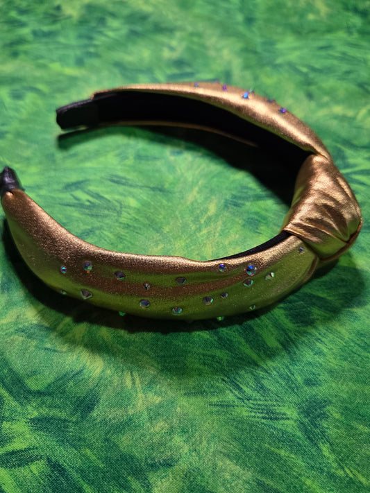 Metallic Gold Lame Headband