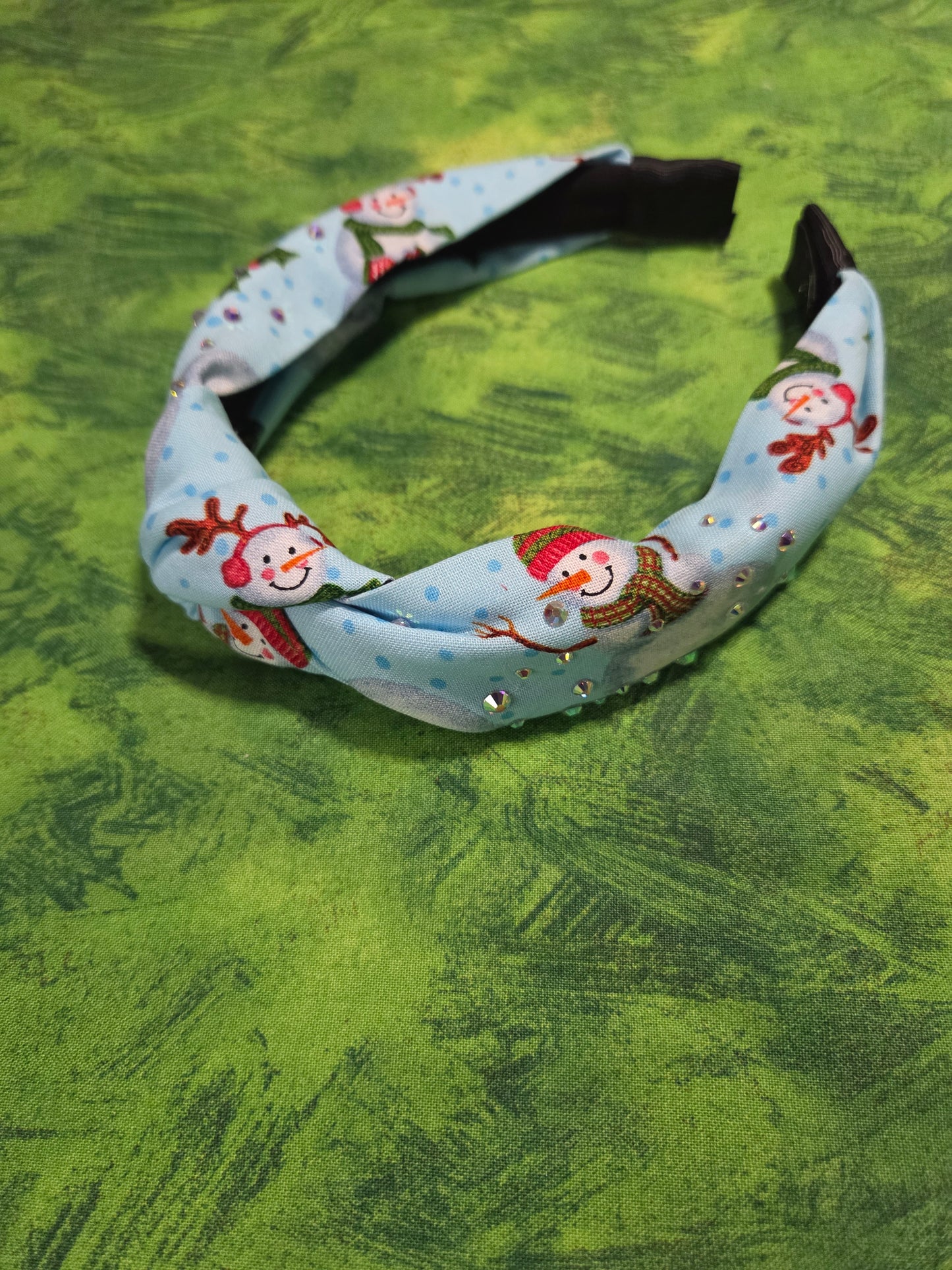 Blue Snowmen Headband