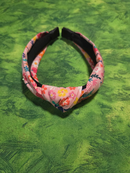 Pink Many Flowers Headband